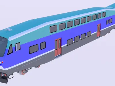 BiLevel train 3D model