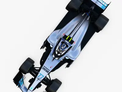 Mercedes AMG F1 W09 EQ Power Low-poly 3D model