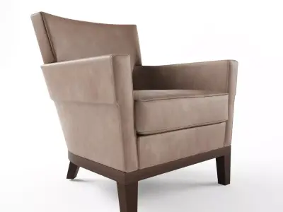 Holly hunt jockey club chair 3D model