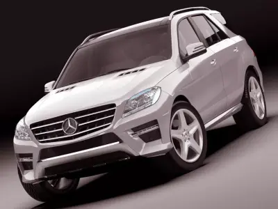 Mercedes M class AMG package 3D model