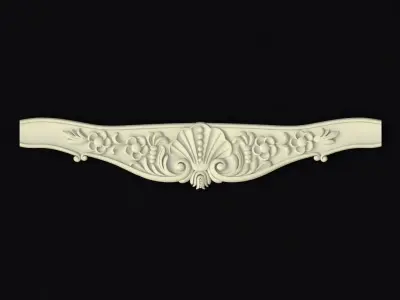 Central decor ornament for furniture 3D model 835