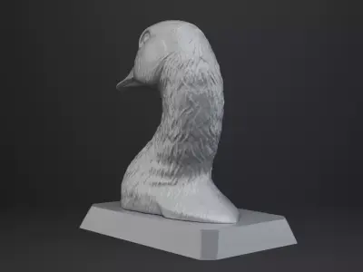 Goose Bust - Animal Figurine 3D print model