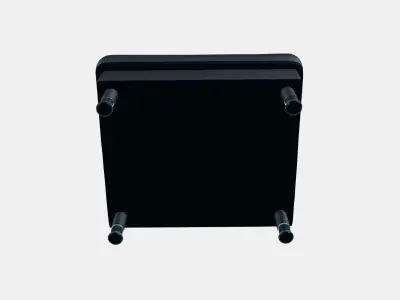 LANDSKRONA Footstool 1 Low-poly 3D model