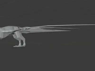 Wyvern Dragon Base Model 3D model