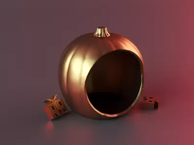 Halloween pumpkin decor 3D print model purchase