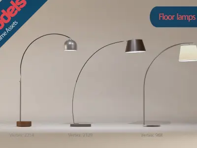 Unimodels Lamps Vol 1 Low-poly 3D model