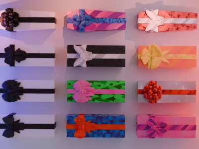 Modular gift coffin 3D model