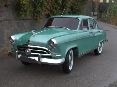 1957 GAZ M 21 Volga 3D model