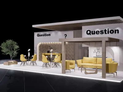 exhibition Low-poly 3D model 11