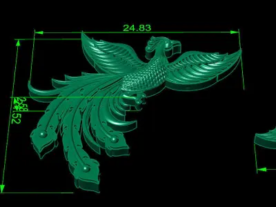 asian phoenix - Krimson Lee 3D print model