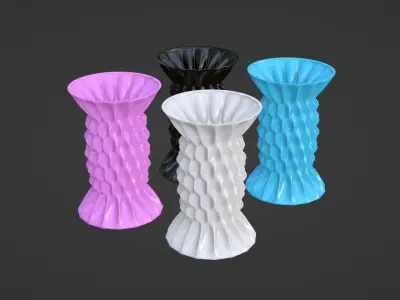 Vases porcelain 3D Model Collection