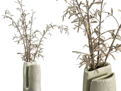 Decorative bouquet set 13 3D model