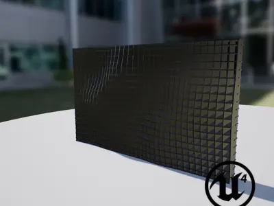 Waving Wall Panel A Low-poly 3D model