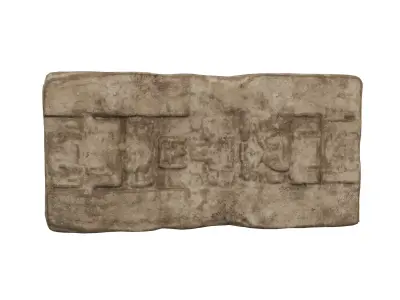 Egypt Ancient Stone Carving v1 002 Low-poly 3D model