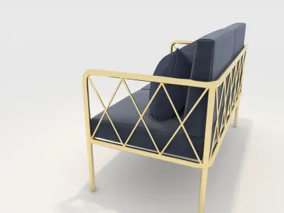 Sofa 2 Seater 20 3D model