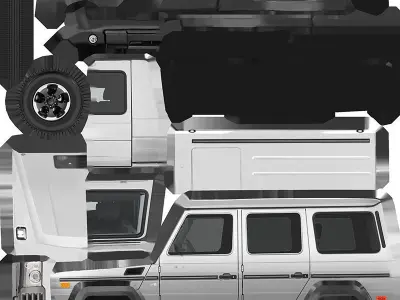 Generic SUV v5 Low-poly 3D model