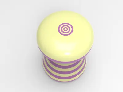 Infitu Side Table Low-poly 3D model