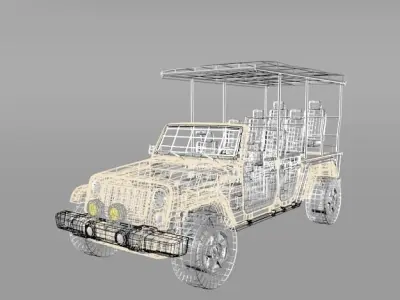 Land Rover Safari Low-poly 3D model