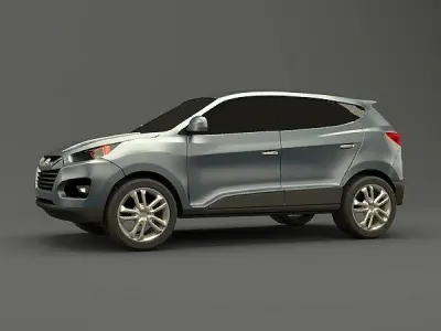 Hyundai ix35 SUV redesigned  3D model
