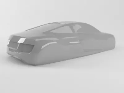 The silhouette of the car AUDI R8 3D print model