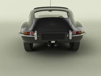 Jaguar E-type Quad-Headlight Coupe 3D model