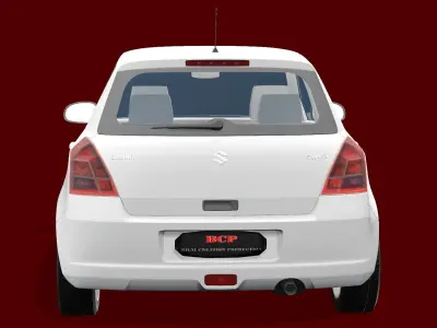 SWIFT CAR WHITE 3D model