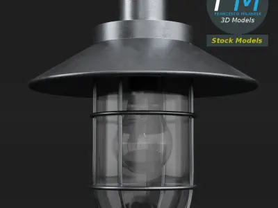 Hanging bulkhead lamp 3D model