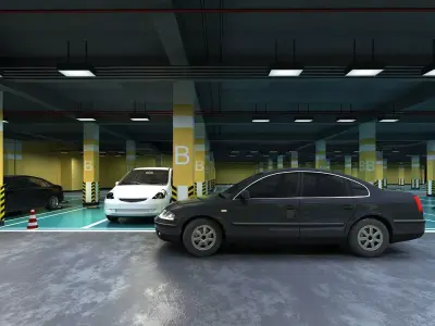 Underground Parking 02 3D model