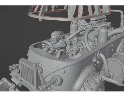 Road Rage RR-007 Mad Max style 3D printable models Free 3D print model