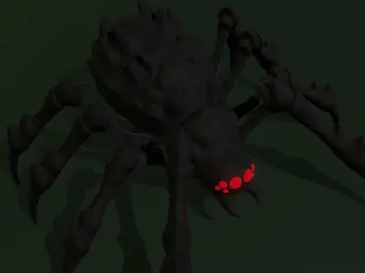 Halloween spider Free 3D print model
