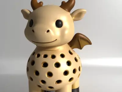 Dragon Sprouter Seed Chia Radish Lentil Germinator toy 3D print model