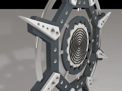 Sci Fi Wall Art 002 Free 3D model