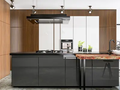 Kitchen Modern interior 0038 3D model