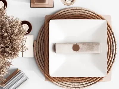 Table setting 4 3D model