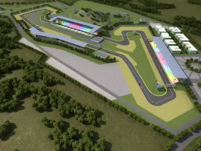 F1 Race Track 3D model