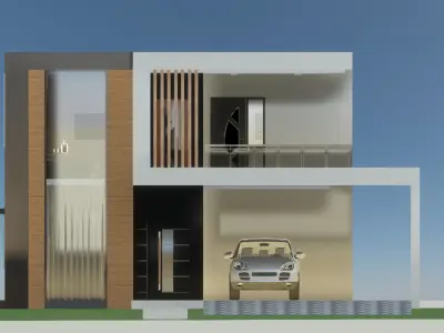 Modern house design  3D model