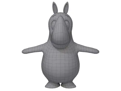 Rhino Cartoon 3D model