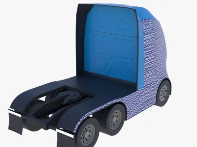 Future semitruck XX PBR 3D model