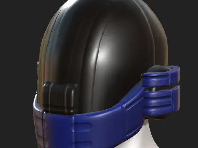 Helmet plastic mask protection Low-poly 3D model buy