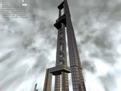 Blender Game Engine Climbing Ladders  Free low-poly 3D model