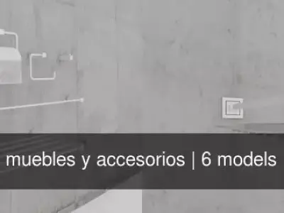 muebles y accesorios 3D Model Pack