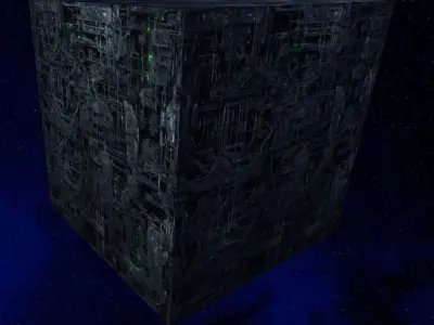 Borg Cube Free low-poly 3D model