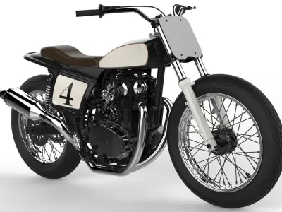 Yamaha-xs-650 motorcycle 3D model