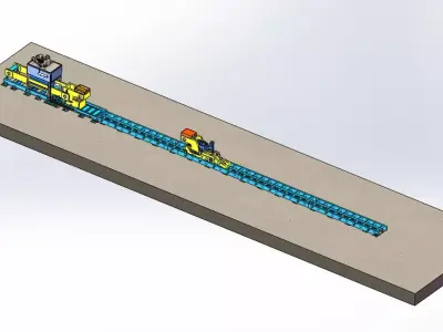 400T straightening machine 3D model