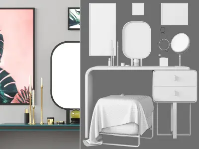 Nordic dressing table 3D model