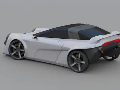 Porche concept car 3D model