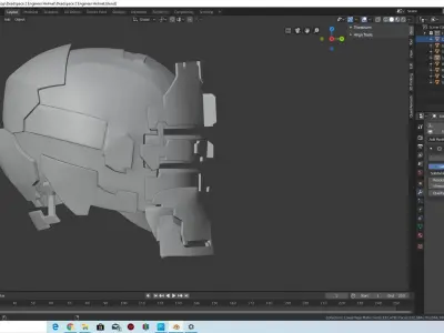 DeadSpace 2 Engineer Helmet  3D print model