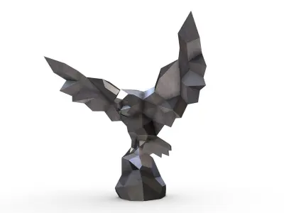 Snowy owl 3D print model