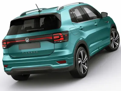 VW T-cross 2019 3D model