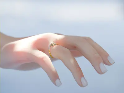 Print ready 3d Ring  3D print model